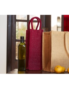 W-W433-Shimmer Jute Bottle Bag 2